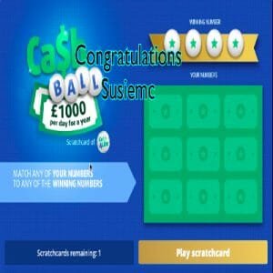 Daily Prize Draw Winner 13-12-2020