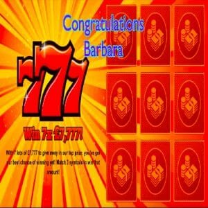 Daily Prize Draw Winner 20-01-2021